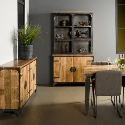 Basto Dressoir 4 drs mango naturel matt 180cm
