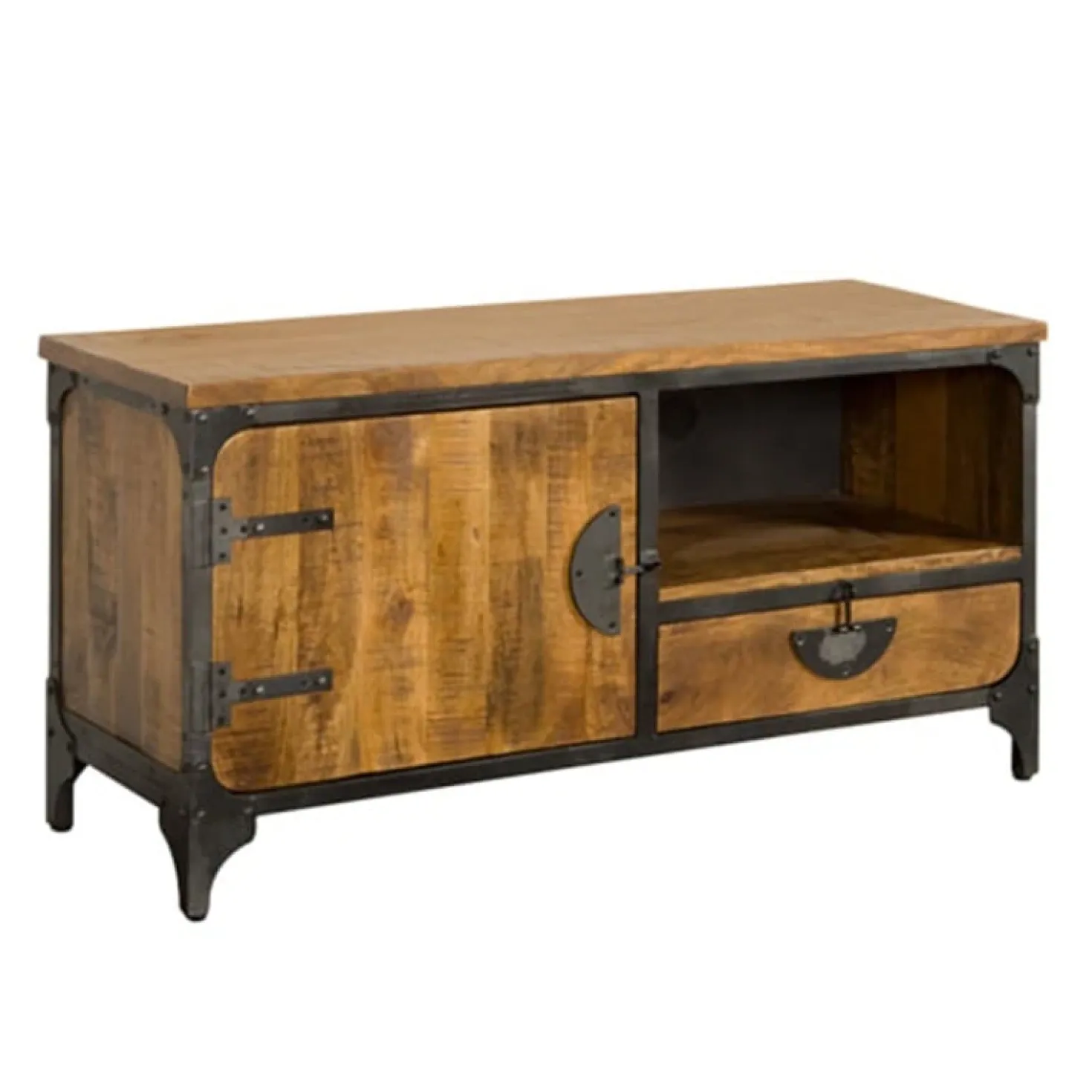 Basto TV meubel 1 dr 1 lade mango naturel matt 120cm