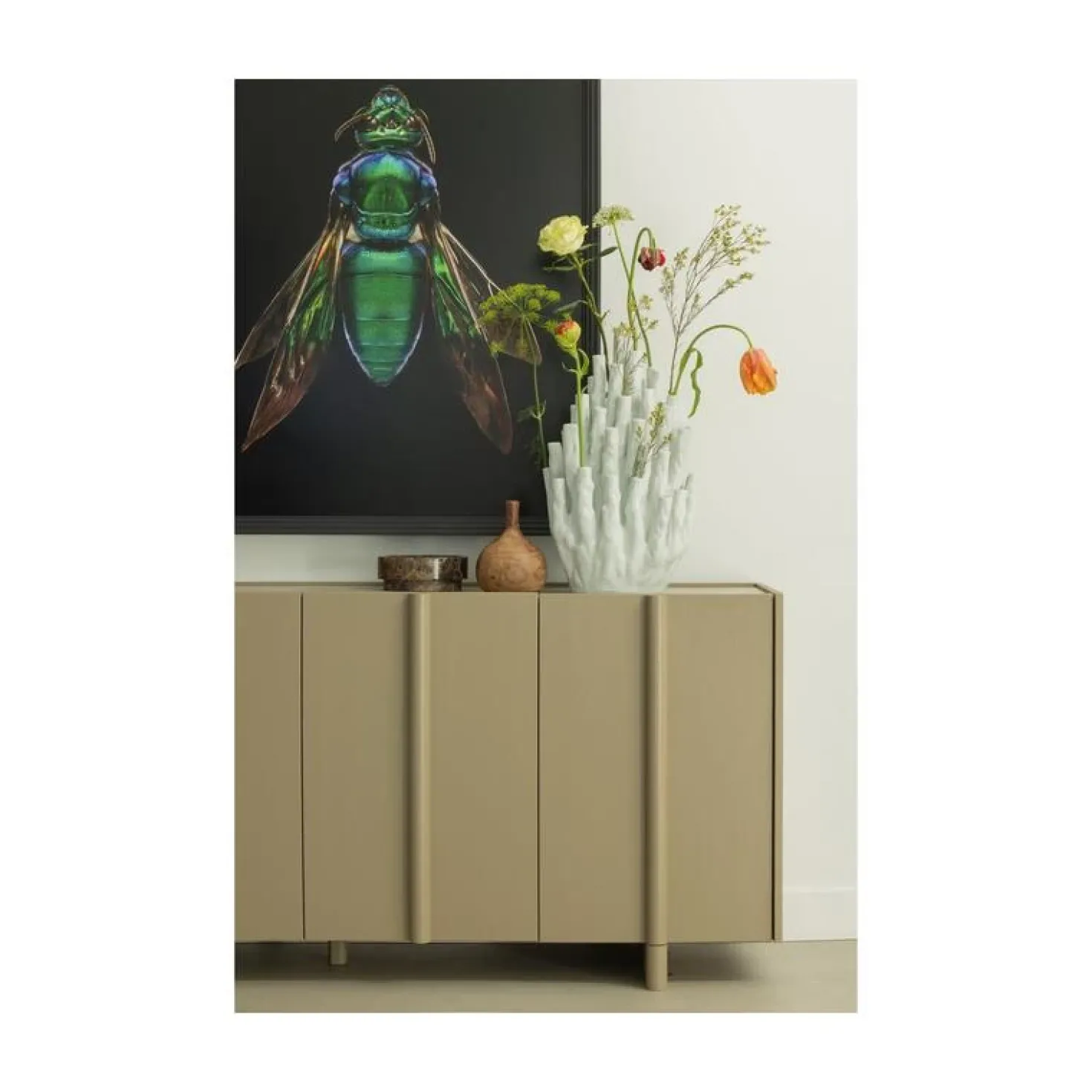 Basu Dressoir grenen mud 200 cm