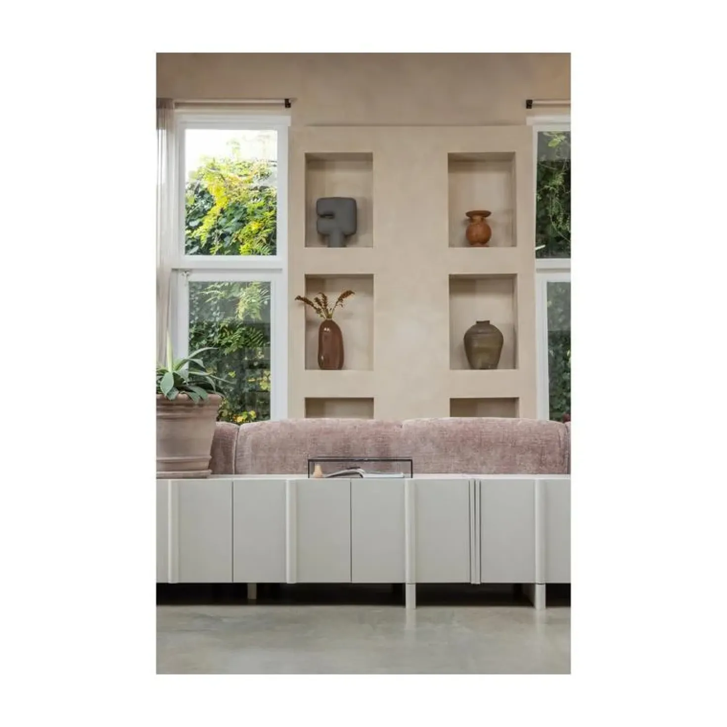 Basu Tv meubel grenen dust 152 cm