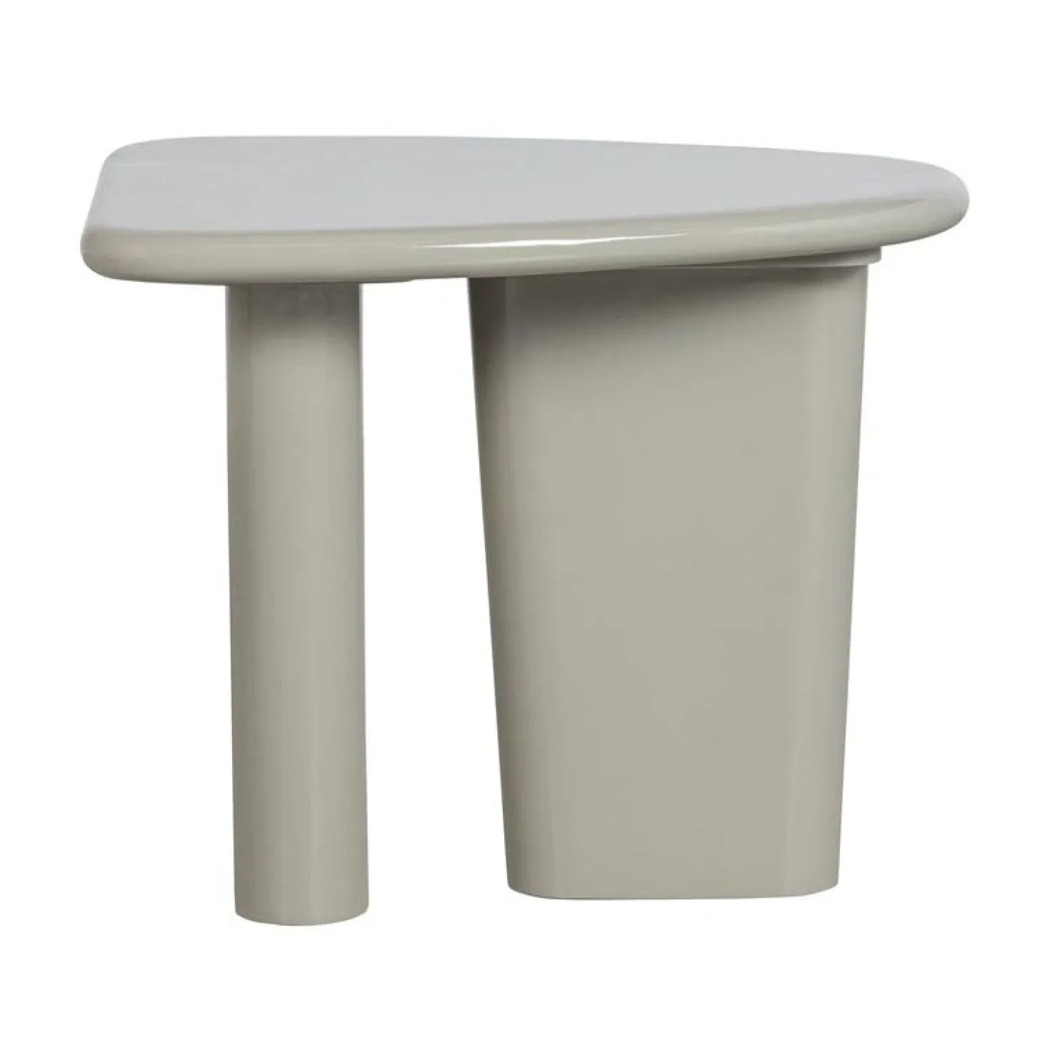 Beach Bijzettafel mangohout grijs 64cm