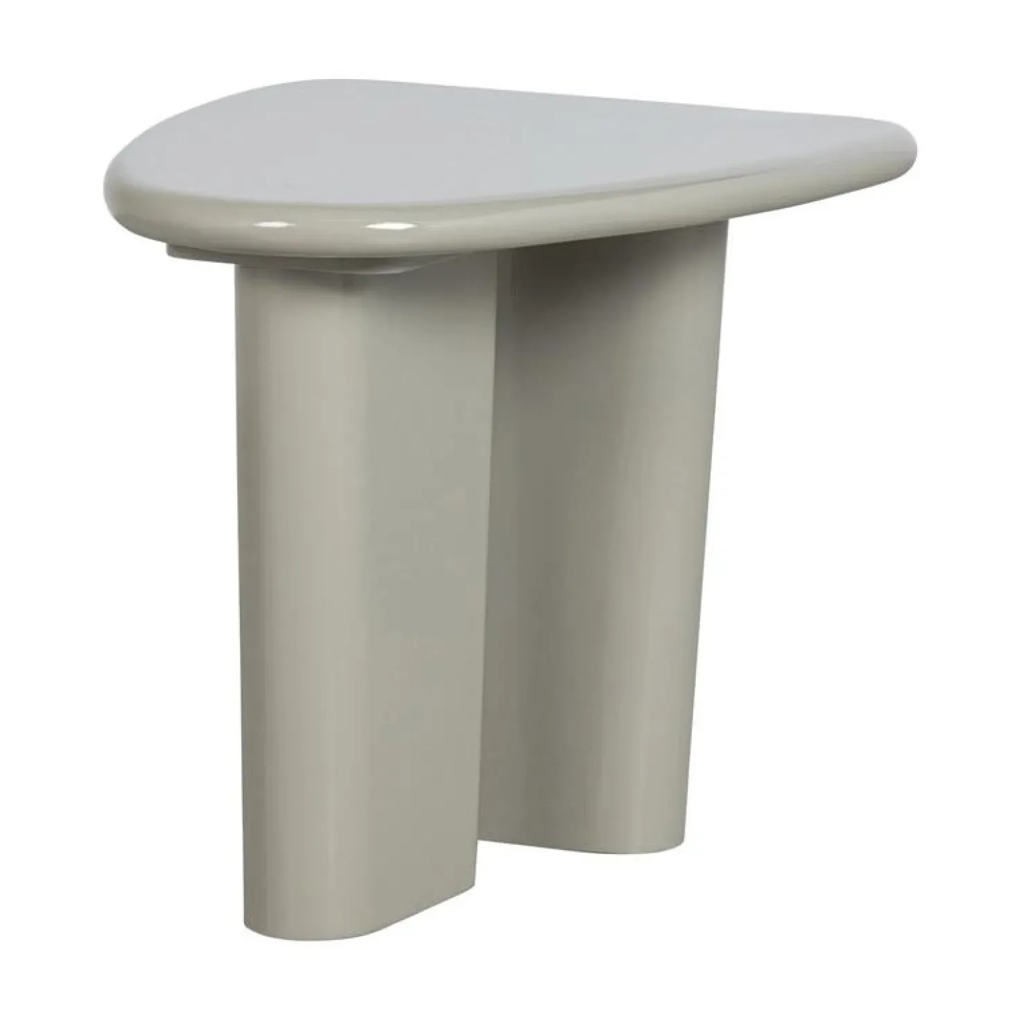 Beach Bijzettafel mangohout grijs 64cm