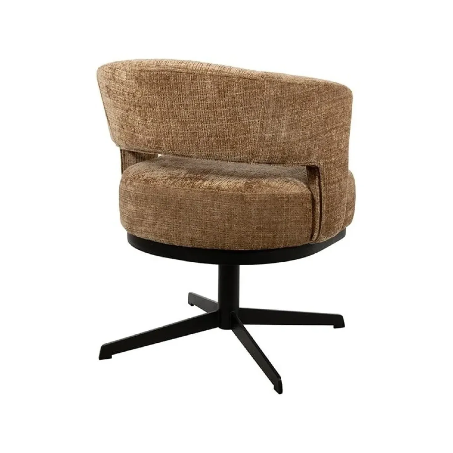 Beau eetkamerfauteuil draaipoot Bruin