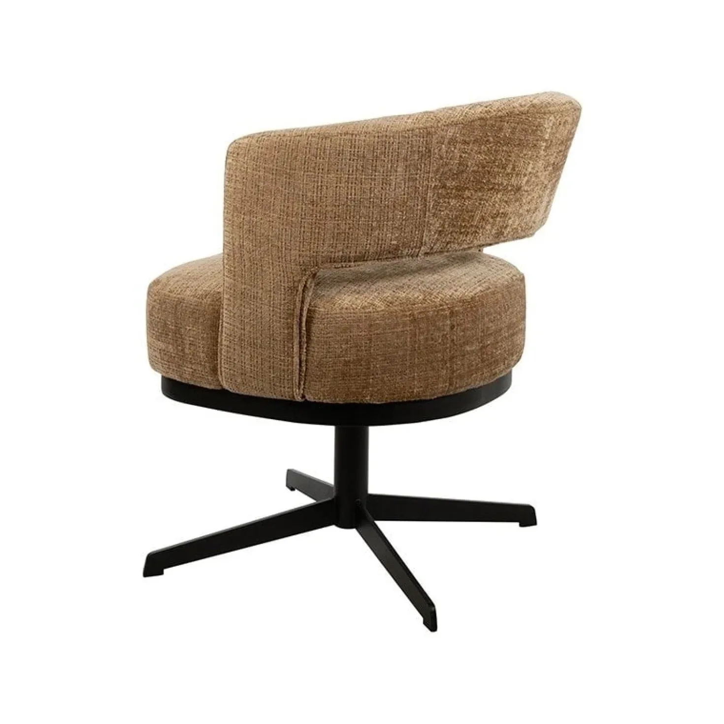 Beau eetkamerfauteuil draaipoot Bruin