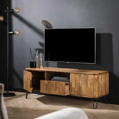 Belisa TV-meubel mangohout zandkleur 135cm