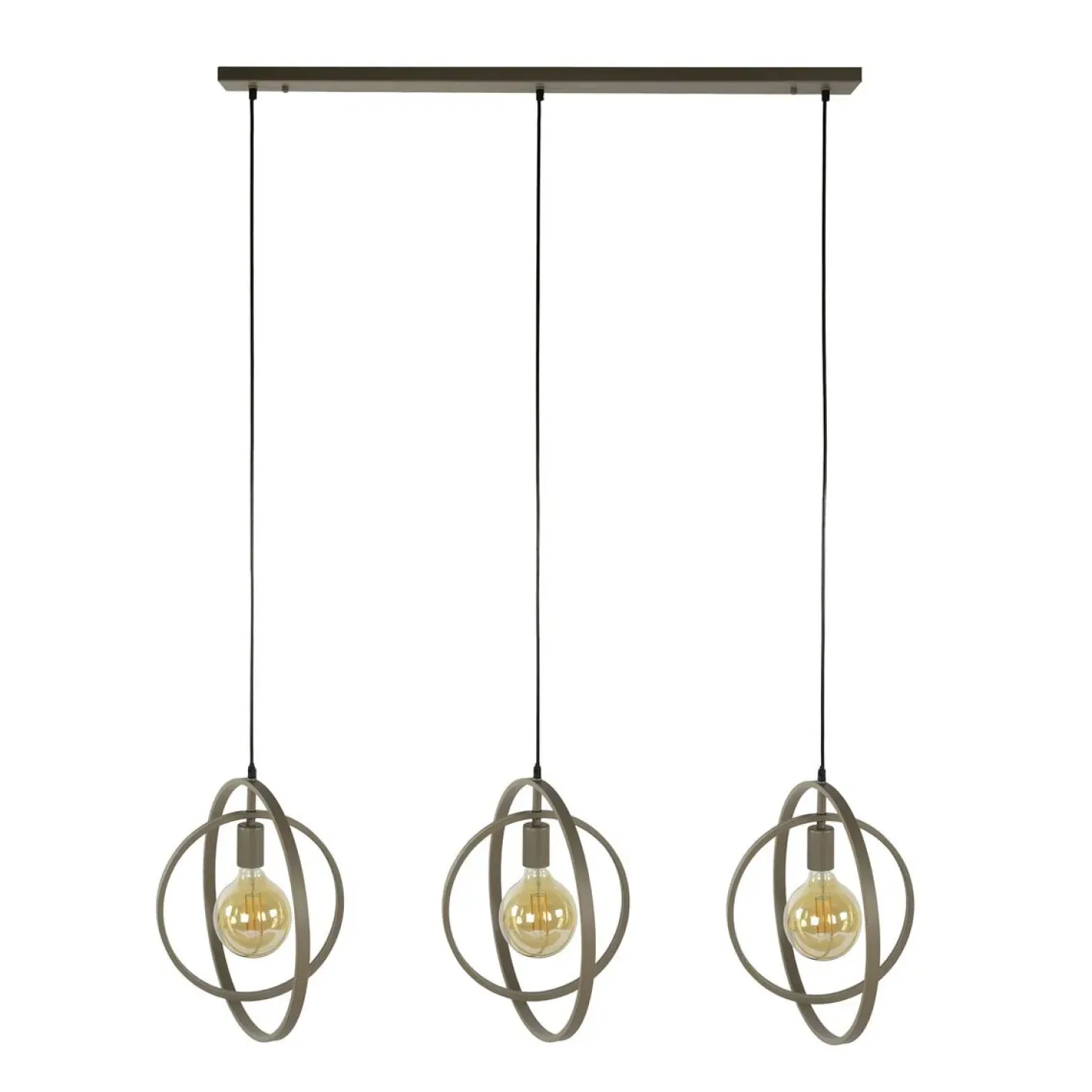 Bellamy 3-lichts Hanglamp Beige