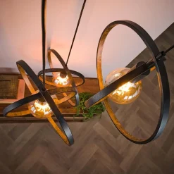 Bellamy 3-lichts hanglamp industrieel getrapt