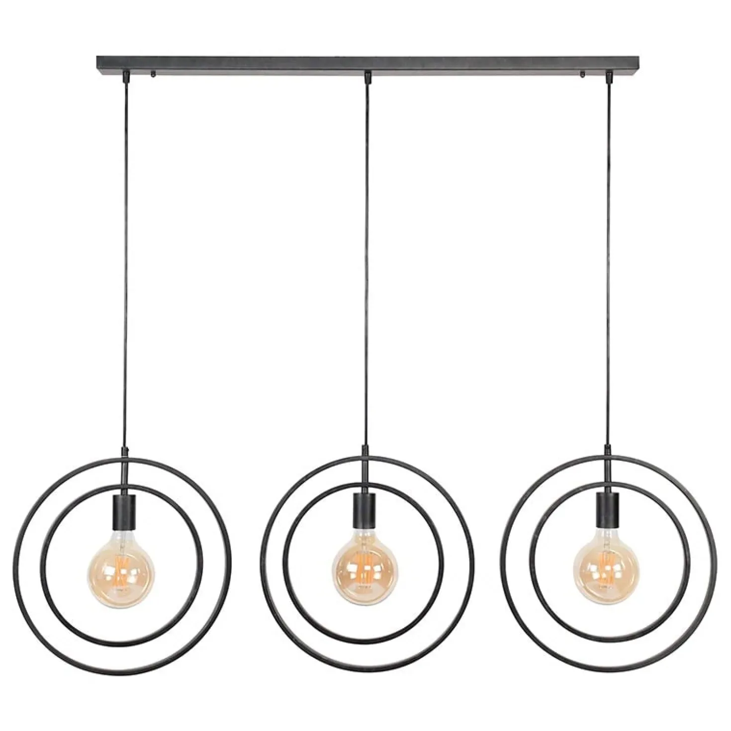 Bellamy 3-lichts hanglamp industrieel