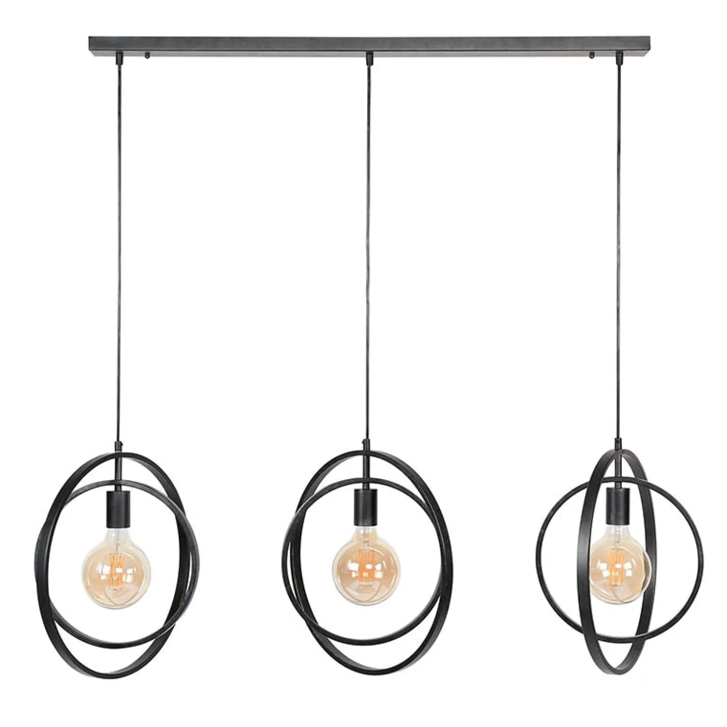 Bellamy 3-lichts hanglamp industrieel
