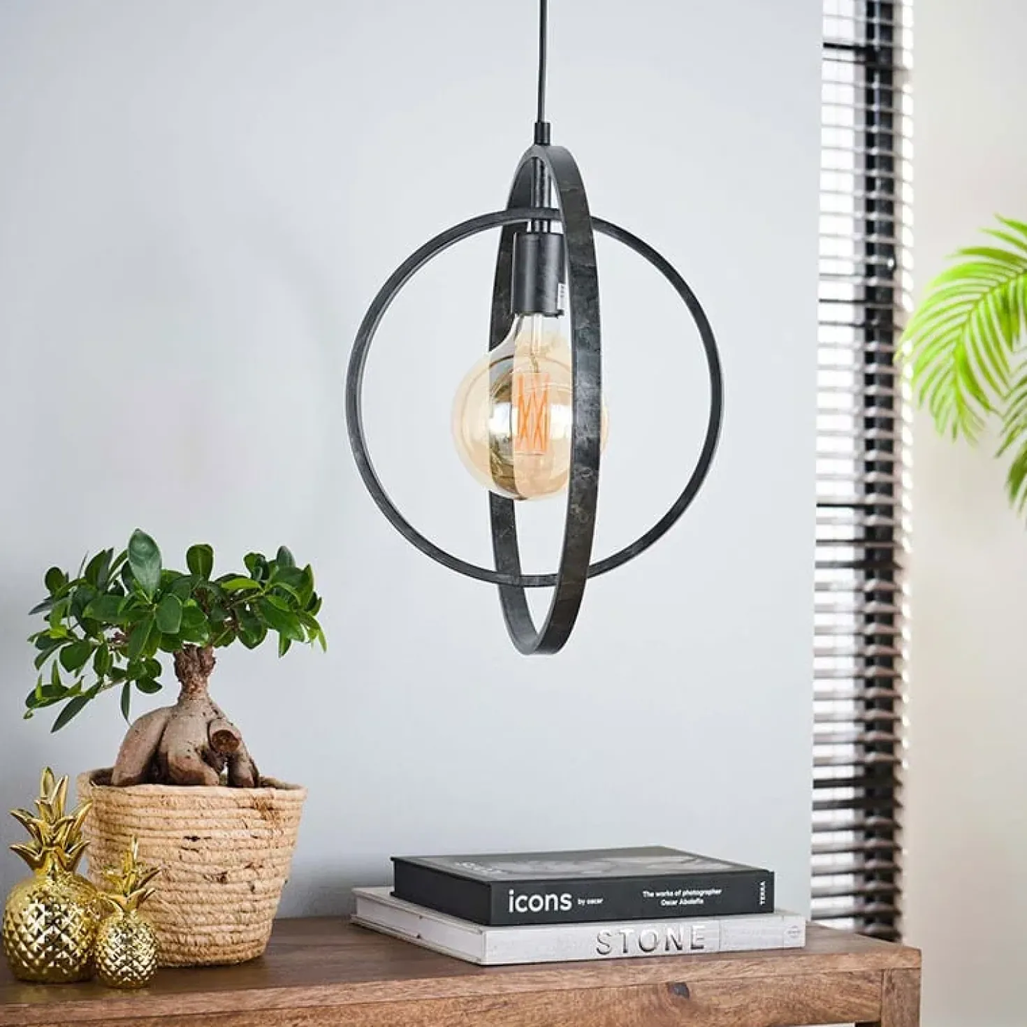 Bellamy 1-lichts hanglamp industrieel