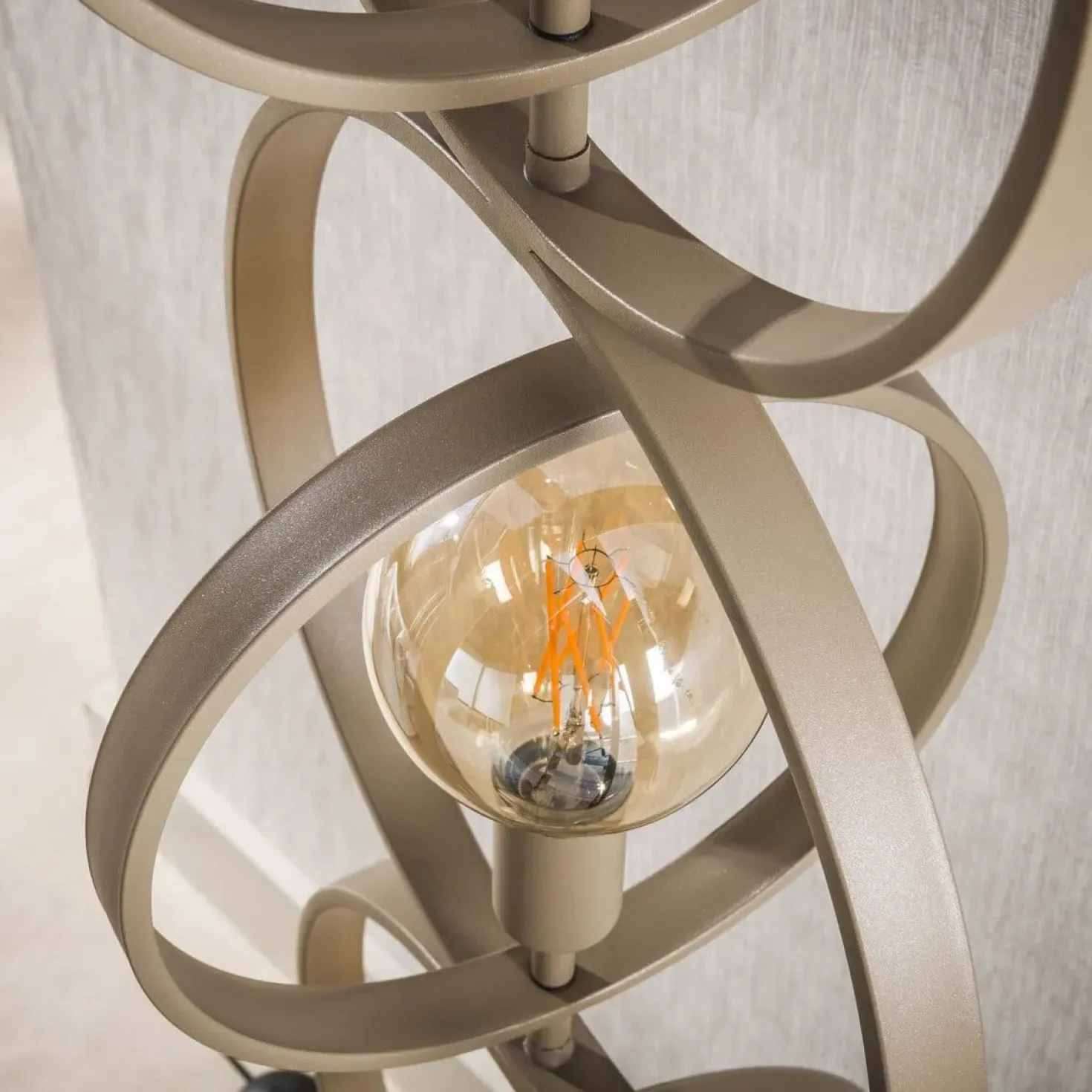 Bellamy 4-lichts Vloerlamp Beige