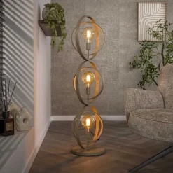 Bellamy 3-lichts Vloerlamp Beige