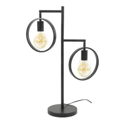 Bellivia Tafellamp 2-lichts Charcoal Zwart