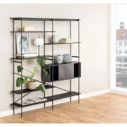 Belvero Boekenkast XL Zwart 172cm