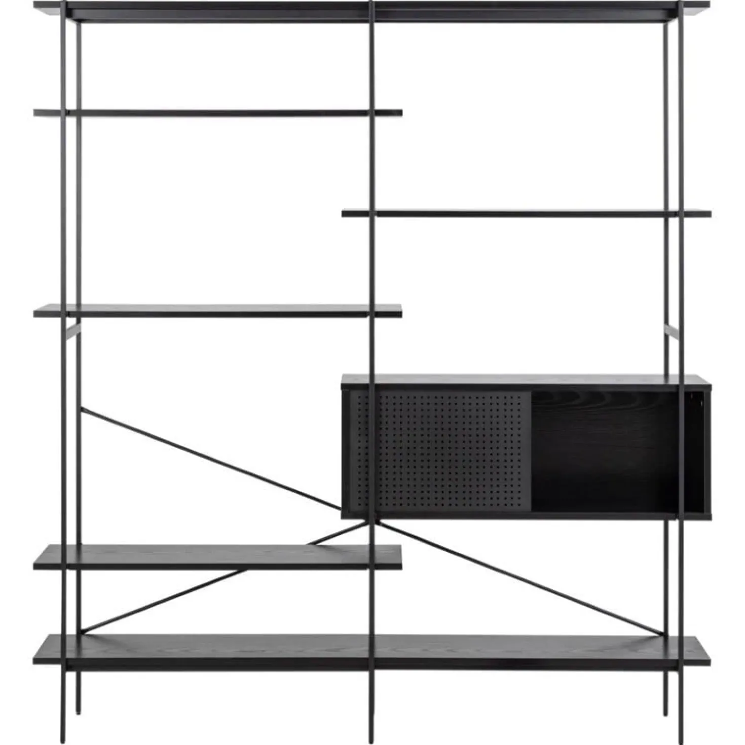 Belvero Boekenkast XL Zwart 172cm