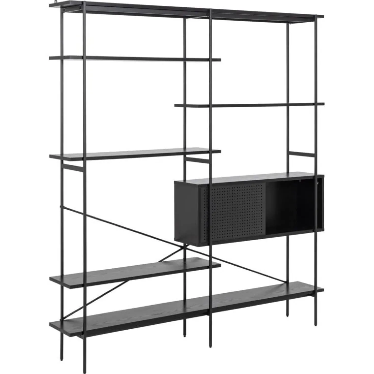 Belvero Boekenkast XL Zwart 172cm