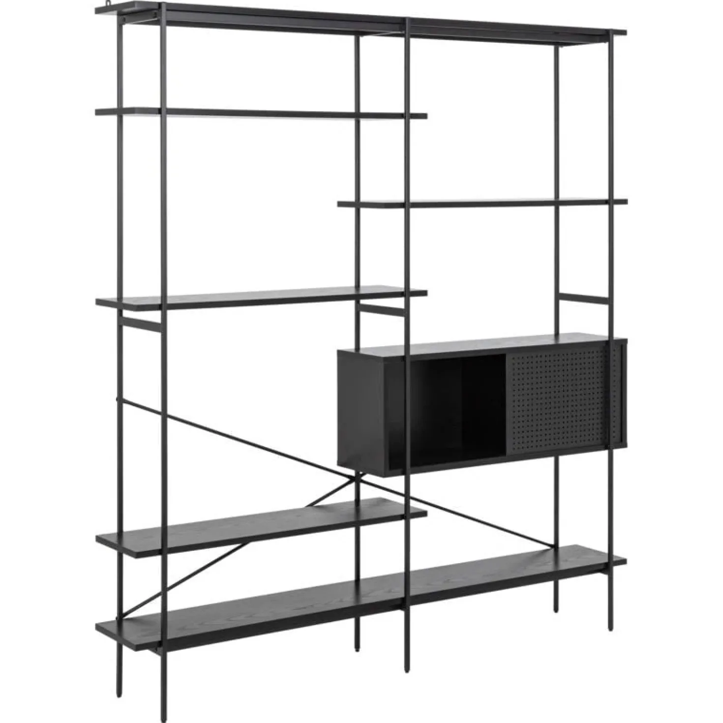 Belvero Boekenkast XL Zwart 172cm