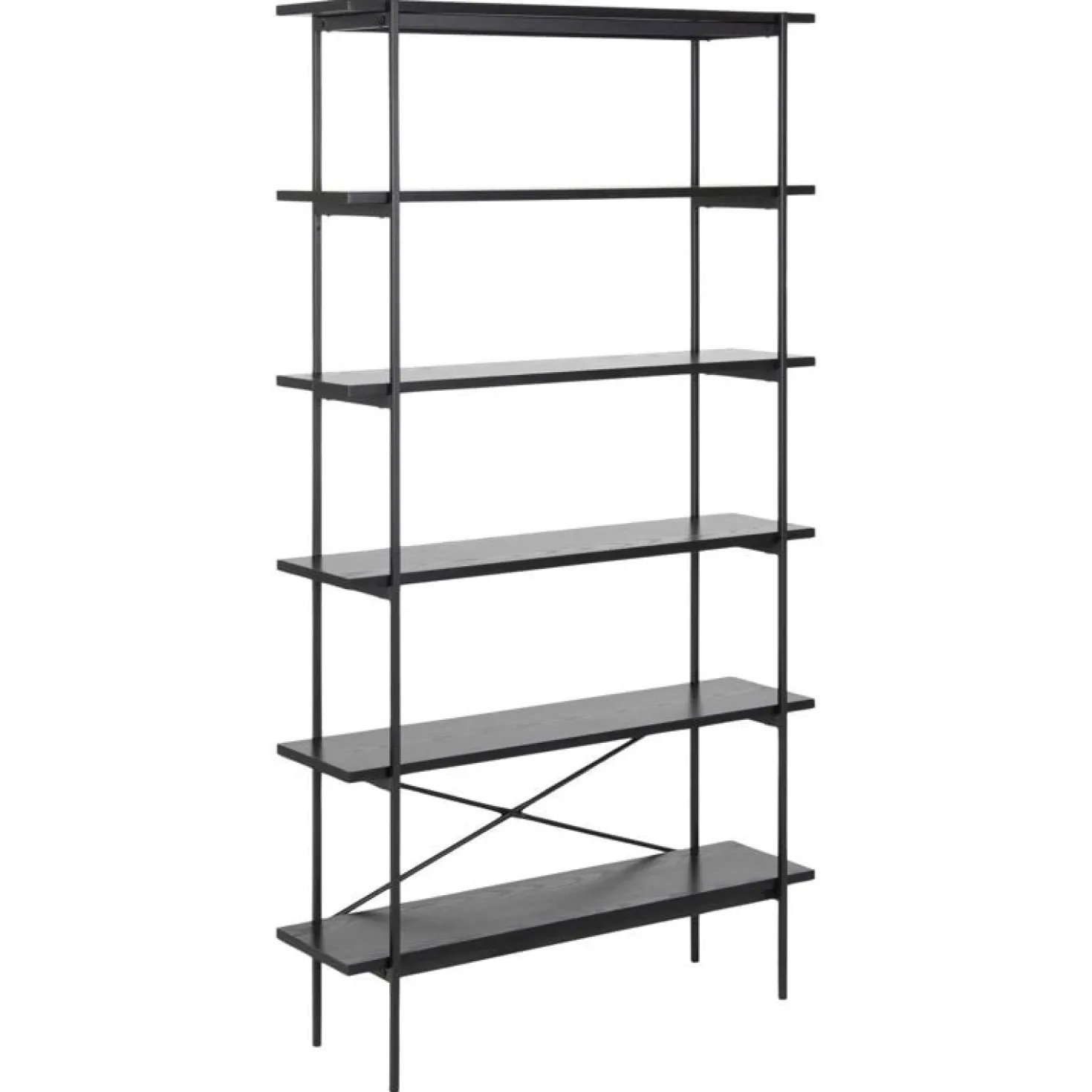 Belvero open Boekenkast Zwart 94cm
