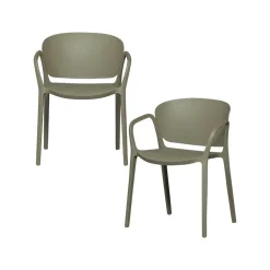 Bent Tuinstoel kunststof groen