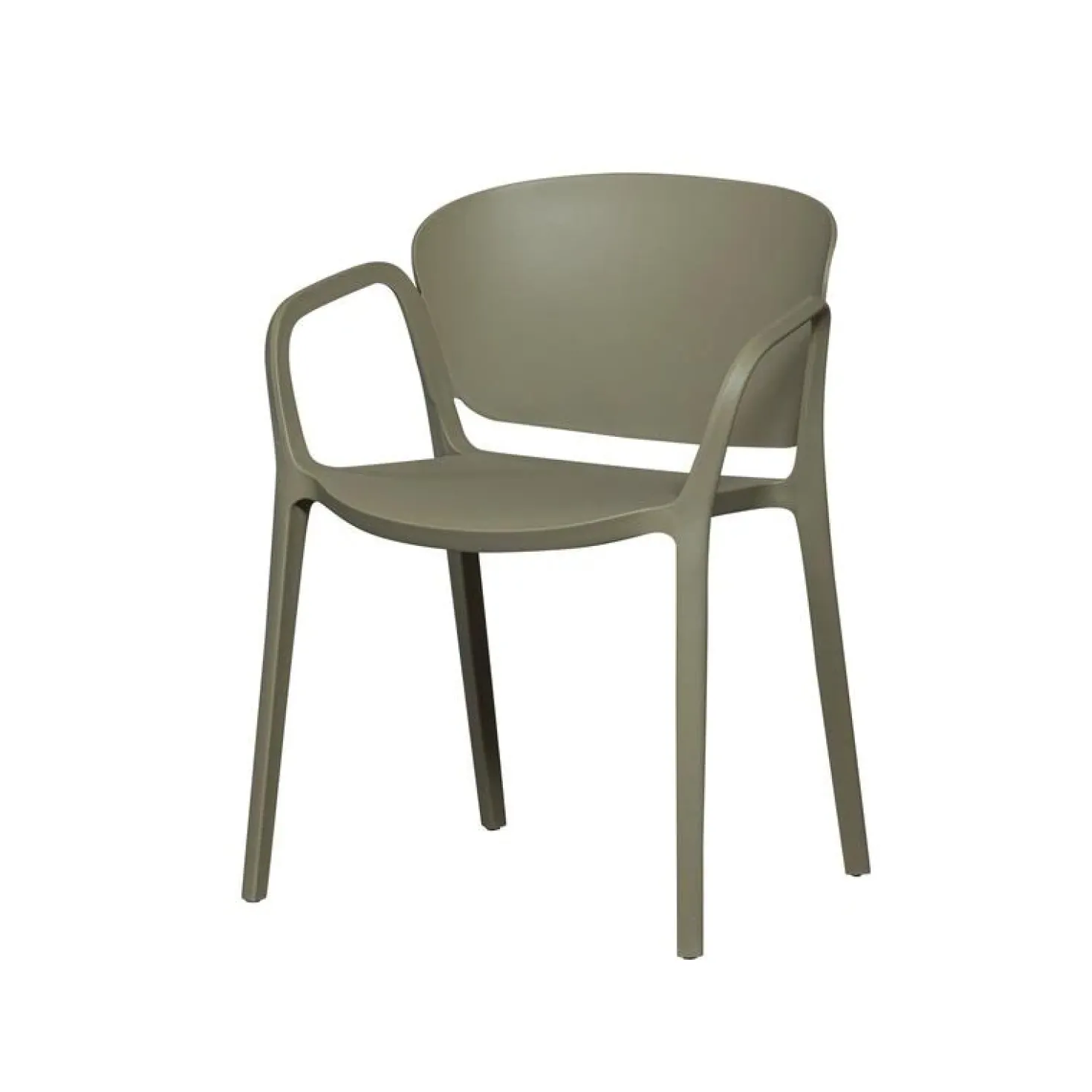 Bent Tuinstoel kunststof groen