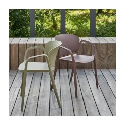 Bent Tuinstoel kunststof groen