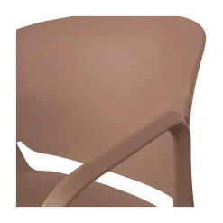 Bent Tuinstoel kunststof zalmroze
