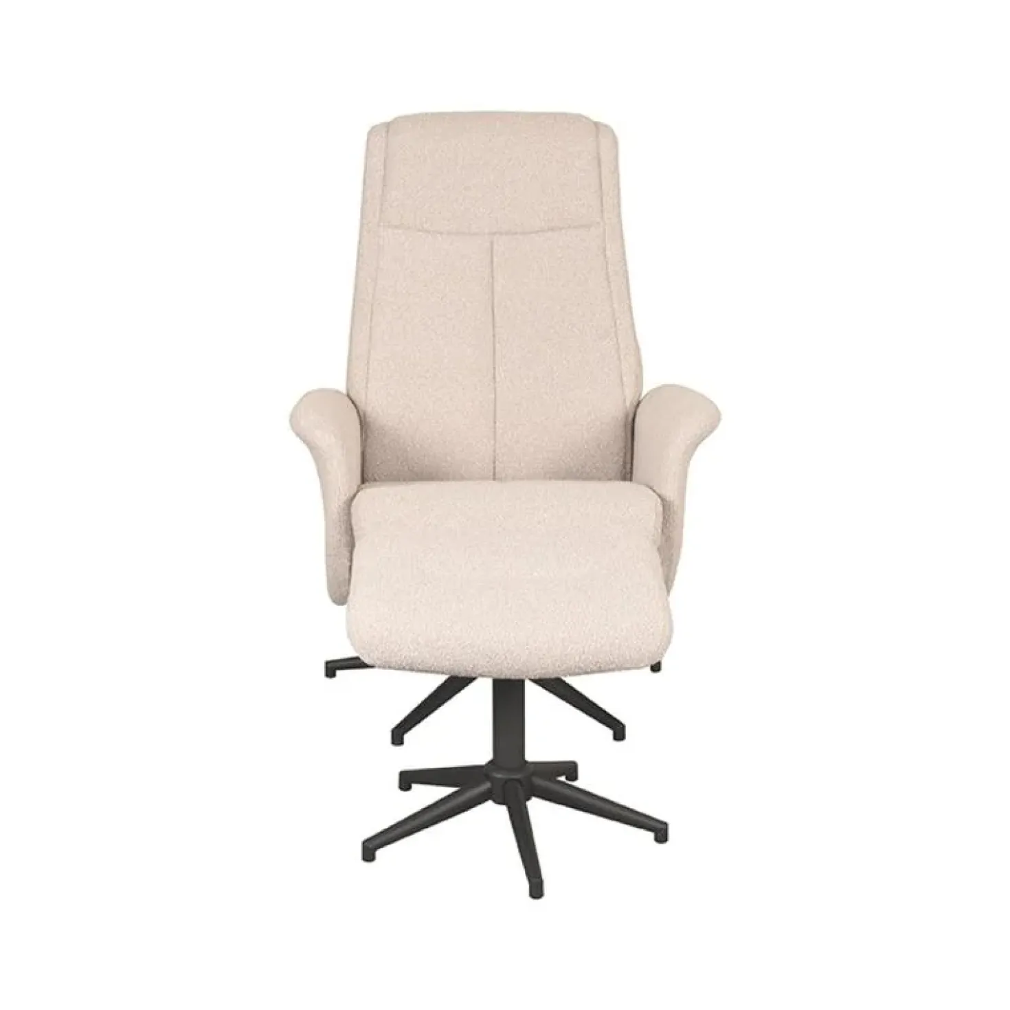 Bergen Fauteuil Naturel Boucle incl. Hocker