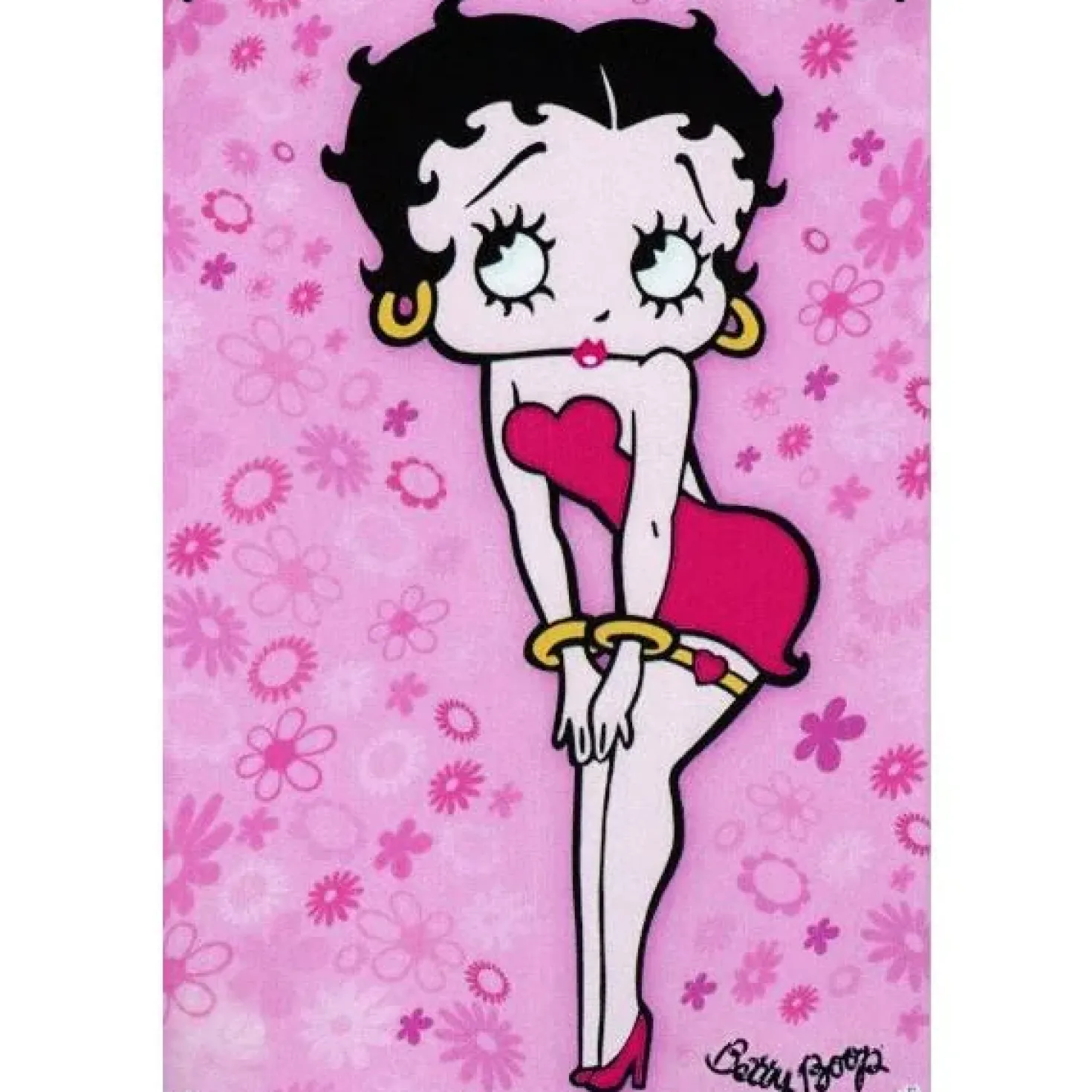 Betty Boop Rose - metalen bord