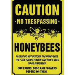 Bijen Honey Bees - metalen bord