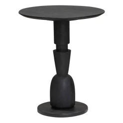 Bijzettafel Gambino rond Zwart Medium