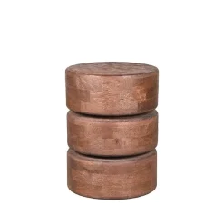 Bijzettafel Milly Espresso Mangohout 35cm