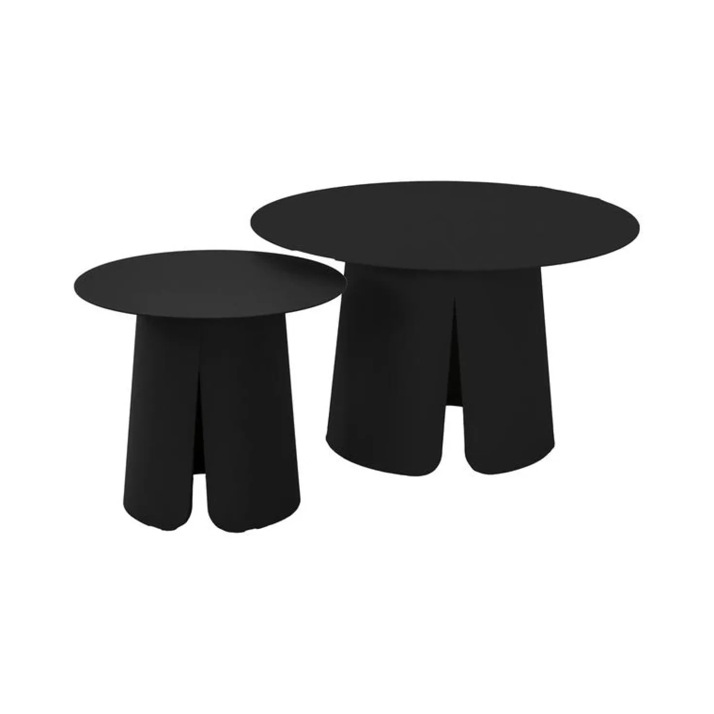 Bijzettafel Oslo set van 2 antraciet