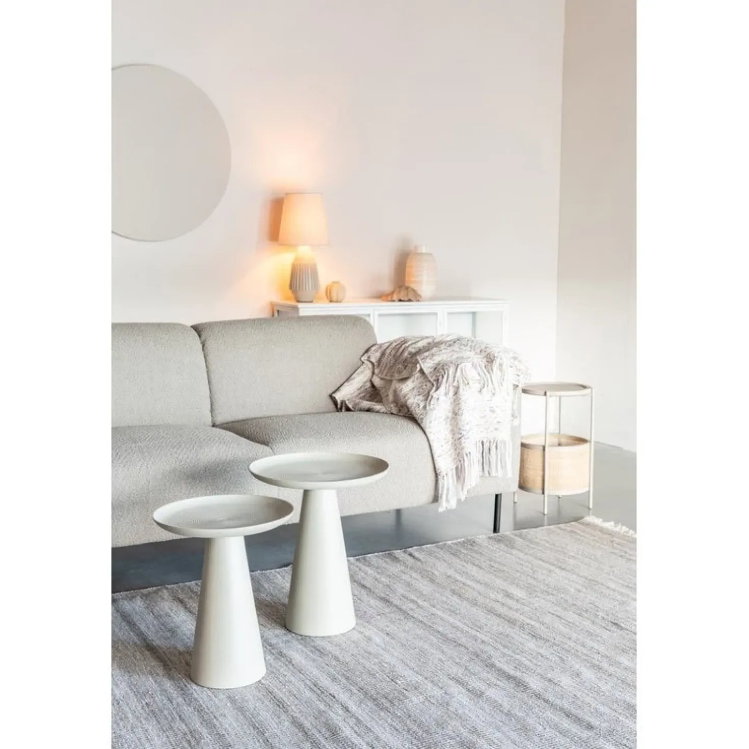 Bijzettafel Ringar Groot Beige 39cm