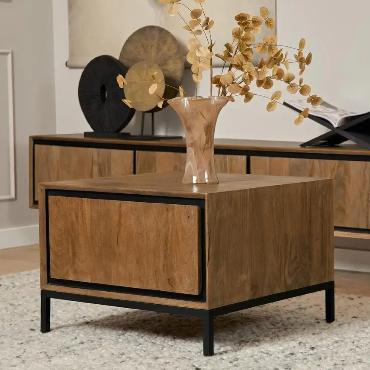 Bijzettafel Sindacco Naturel 60 cm
