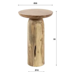 Billy Bijzettafel XL Acaciahout naturel 40cm