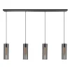 Birdy 4-lichts hanglamp zwart