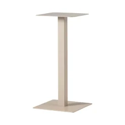 Bistro Bartafel poot metaal beige