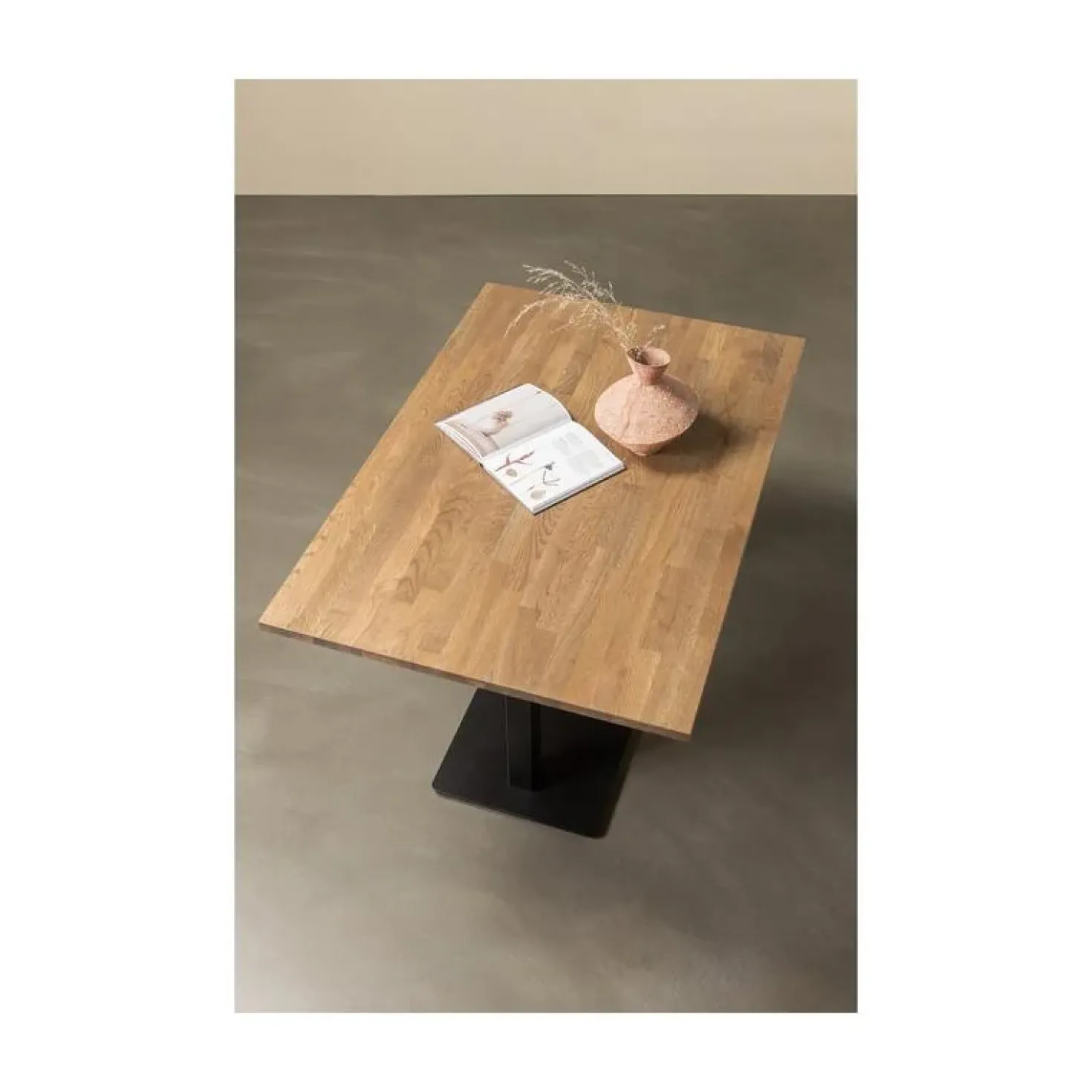 Bistro Tafelpoot vierkant metaal zwart