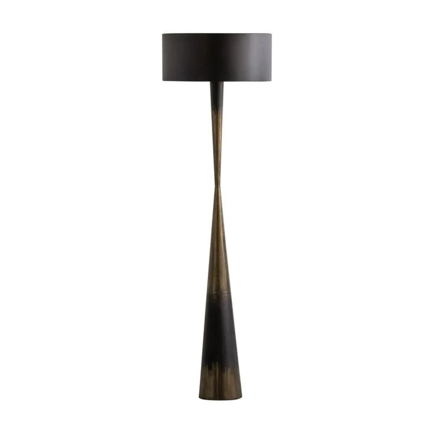 Blackout Too 1-lichts Vloerlamp metaal zwart/messing