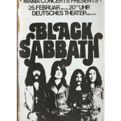 Black Sabbath - metalen bord