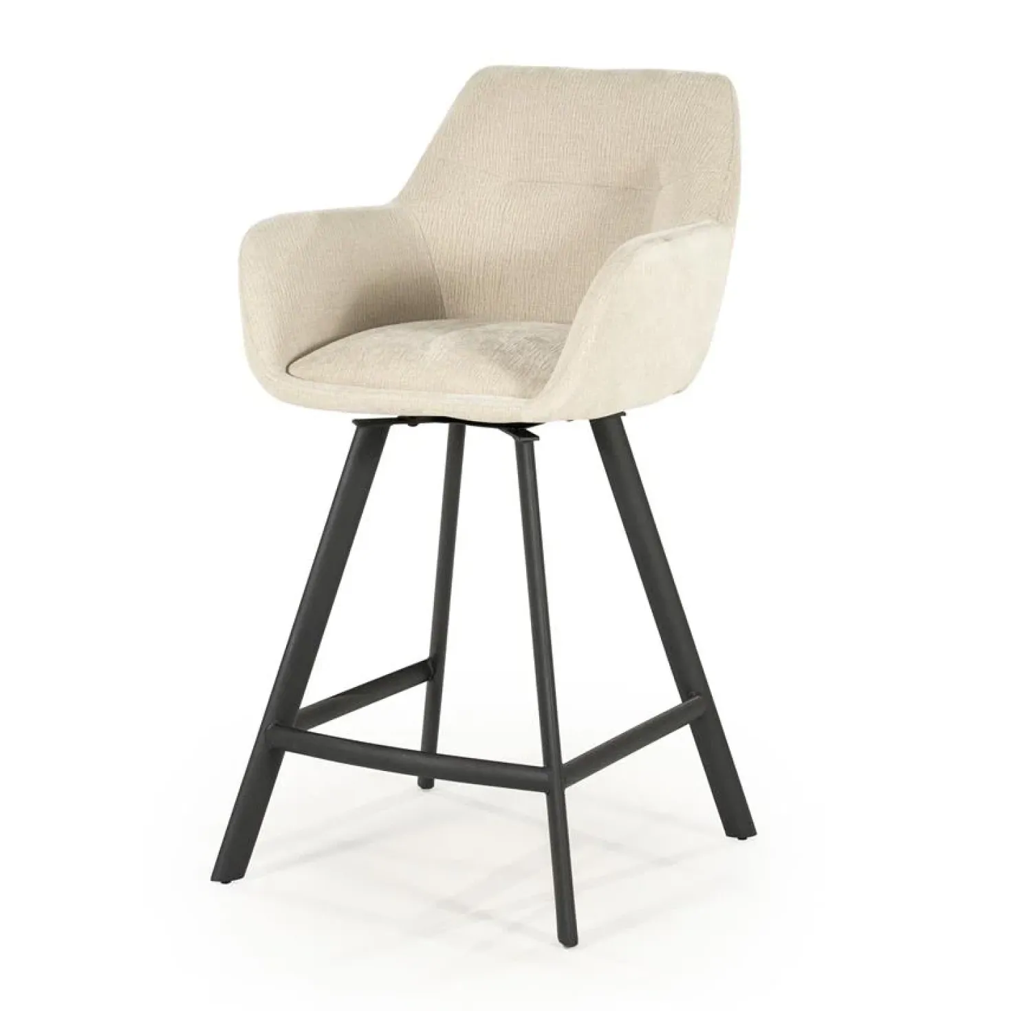 Bliss Barstoel met armleuning Beige
