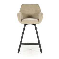 Bliss Barstoel met armleuning Taupe