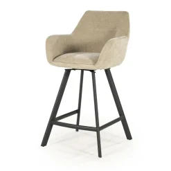 Bliss Barstoel met armleuning Taupe