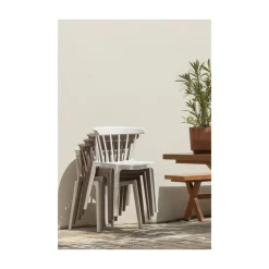 Bliss Tuinstoel kunststof gebroken wit