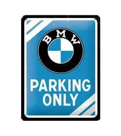 BMW parking only 15cm x 20cm - metalen bord