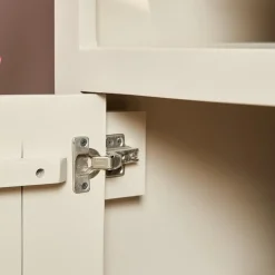 Boekenkast Dortmund mangohout zand 5 vakken 90cm