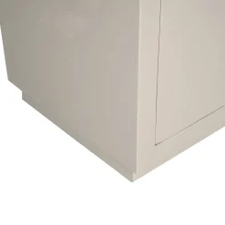 Boekenkast Dortmund mangohout zand 4 vakken 90cm