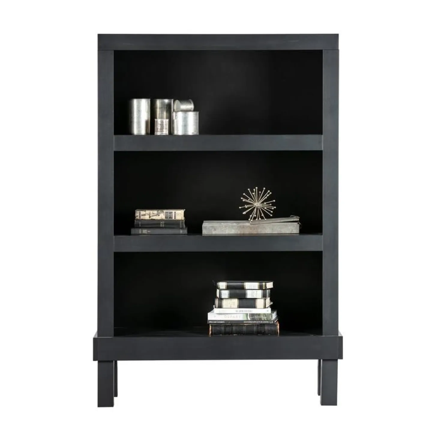 Bonk Open kast grenen zwart 107cm