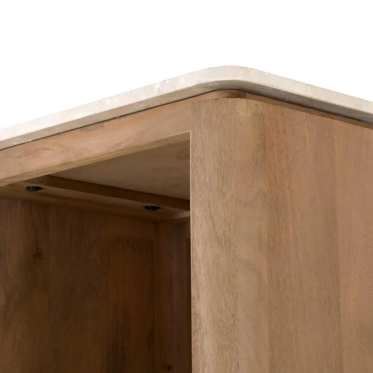 Bovenblad Dallas Boekenkast Beige Marmer