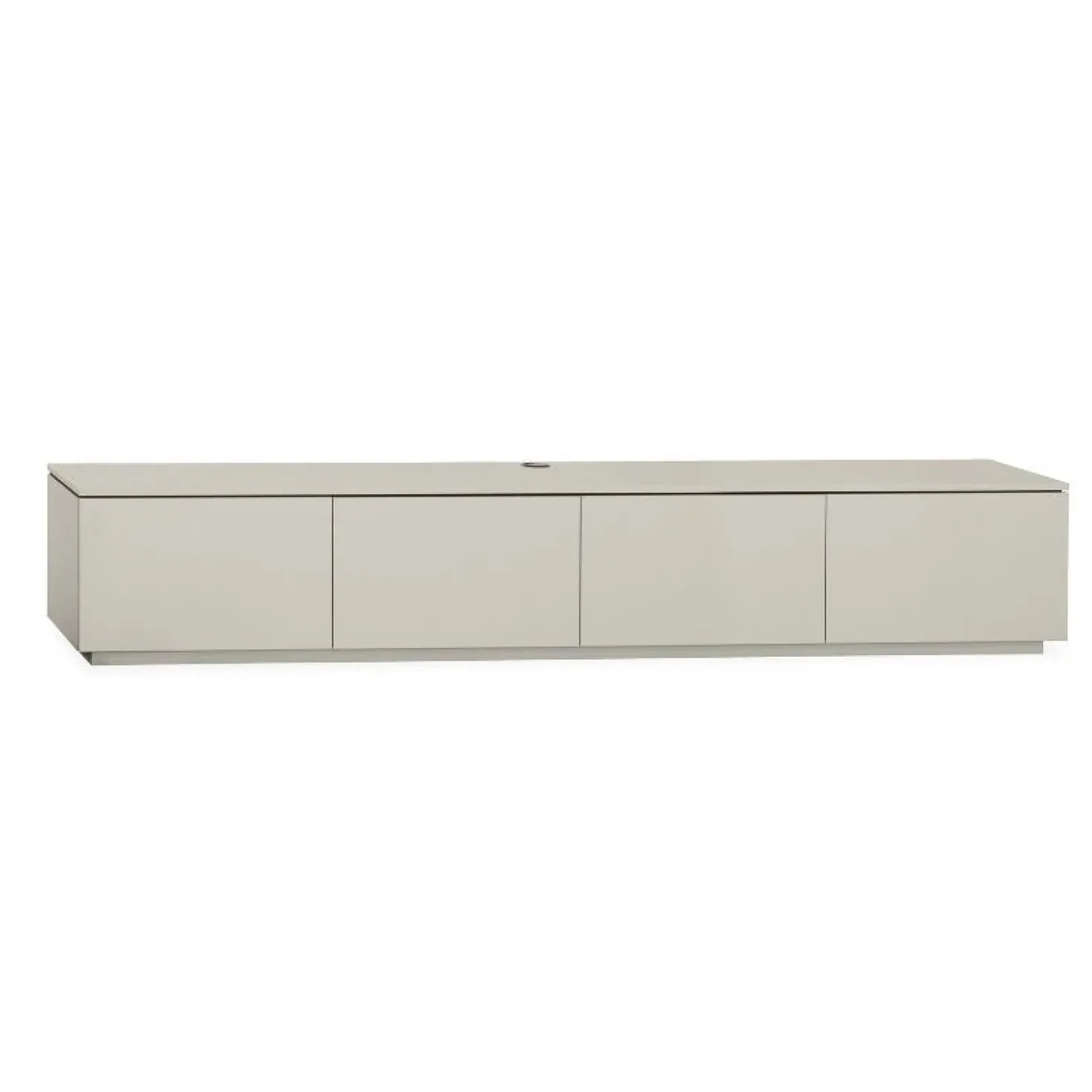 Bravien Zwevend Tv meubel laag 4 deurs Ivoor 240cm